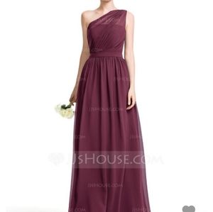 JJ's House one shoulder, A-Line bridesmaid dress